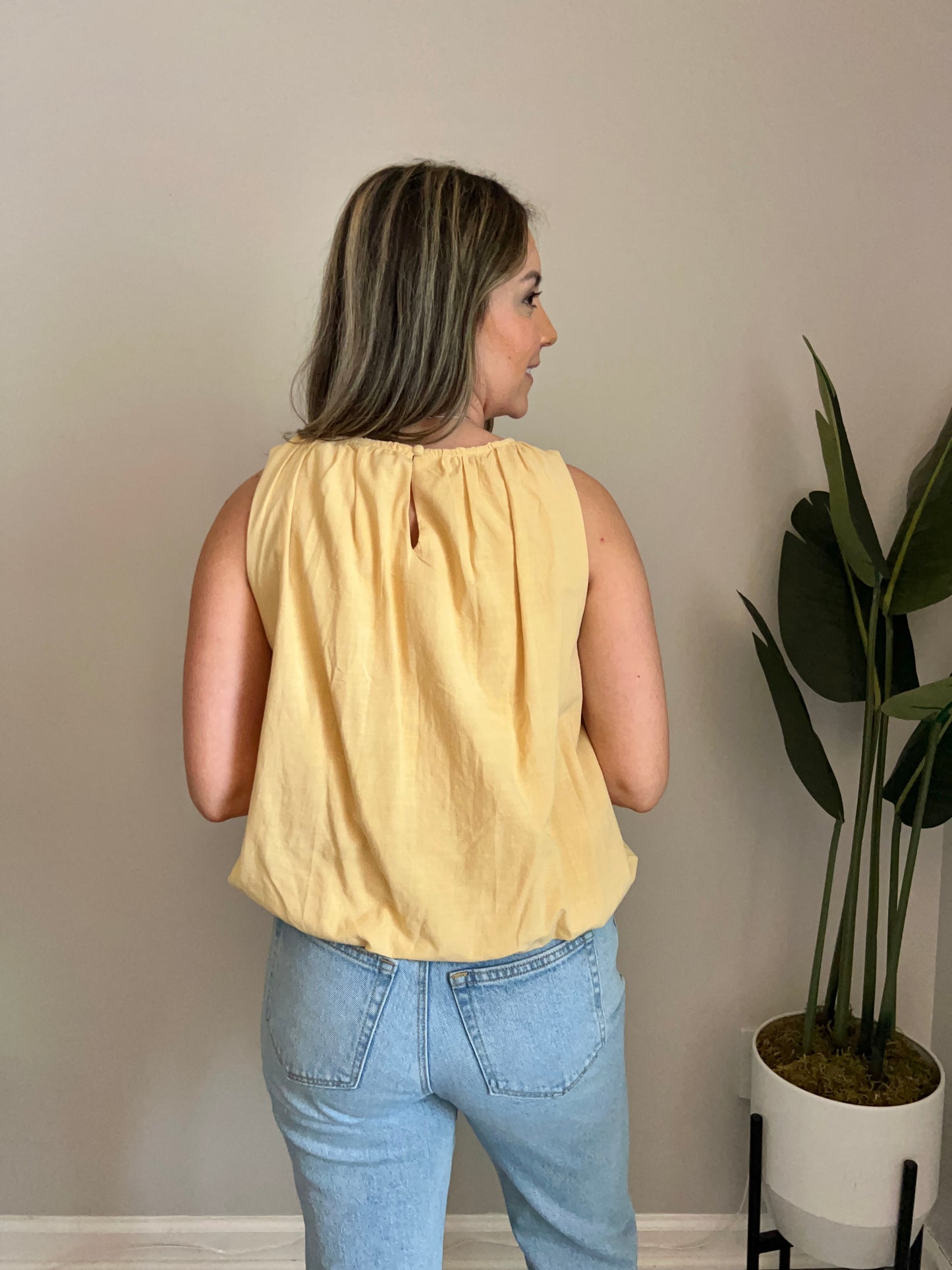 Cotton Bubble Crop Top